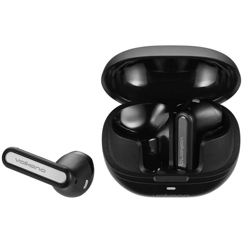 Volkano QuietFit - TWS Earphones with ANC & ENC- Black