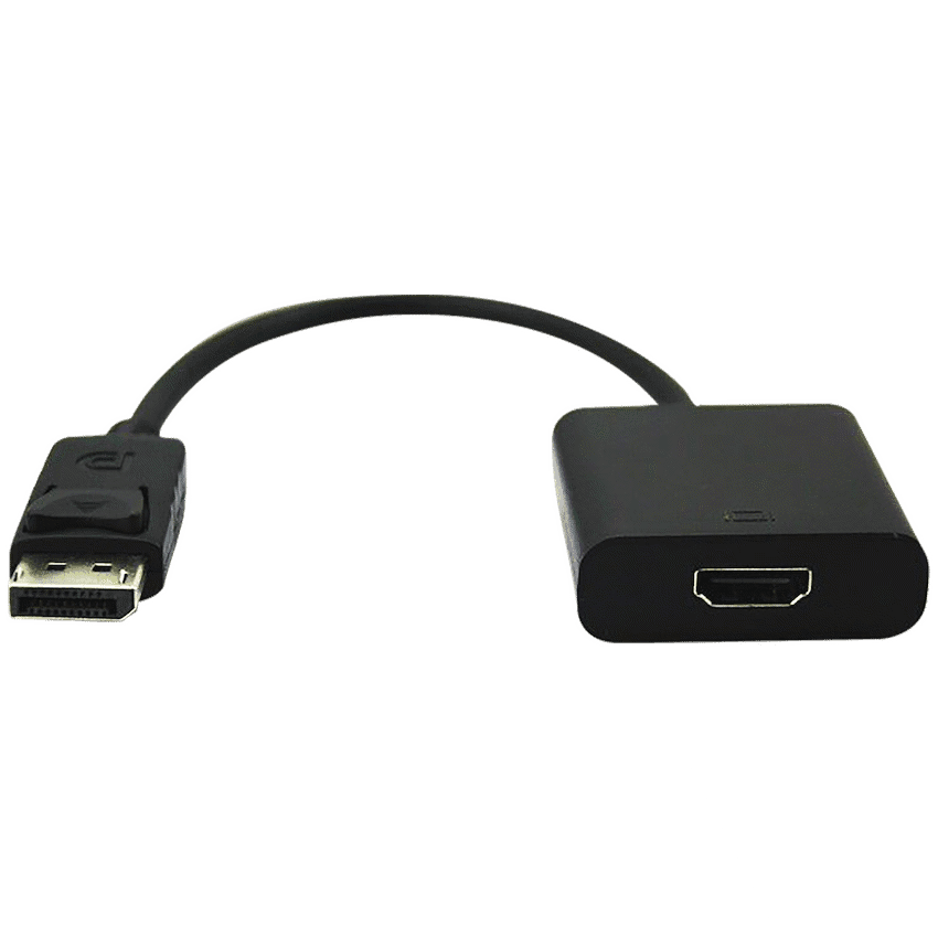 Volkano Port Series DisplayPort to 4K HDMI Converter 10cm - Black