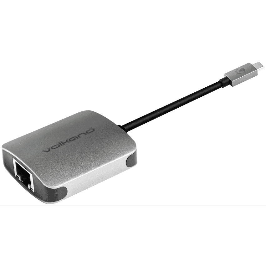 VolkanoX Core LAN series USB Type C to Gigabit LAN adaptor - Charcoal
