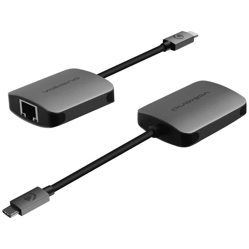 VolkanoX Core LAN series USB Type C to Gigabit LAN adaptor - Charcoal