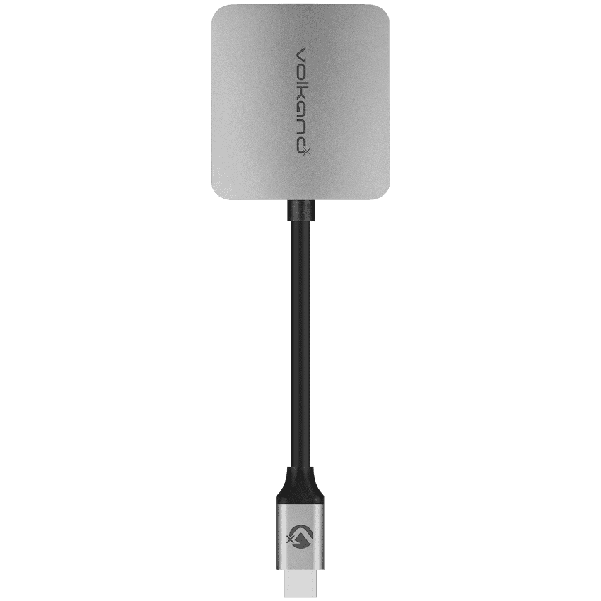 VolkanoX Core LAN series USB Type C to Gigabit LAN adaptor - Charcoal