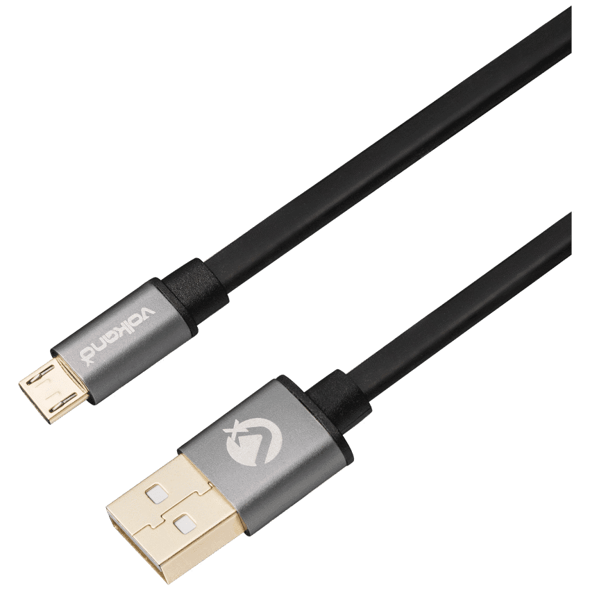 VolkanoX Couple Series Micro USB Premium Twin Pack 1m Charge/Data Cable - Black