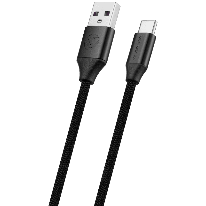 Volkano Weave Series Braided Type-C Cable 3m 30w - Black