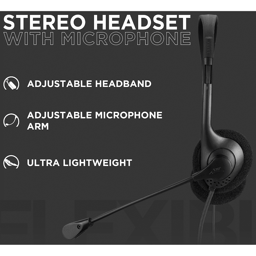 Volkano Chat 2 Stereo Headset with Boom Microphone