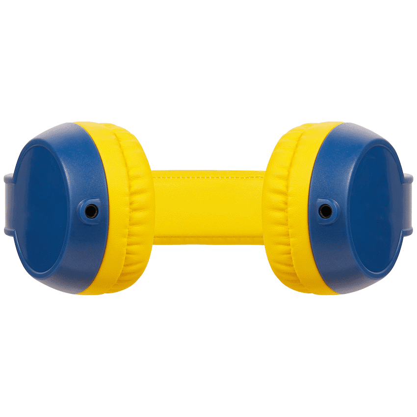 Volkano Sidekick Series Wired Kiddies Headphones with Share Port - Yellow/Blue