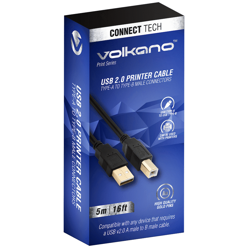 Volkano Print Series USB Printer Cable 5m