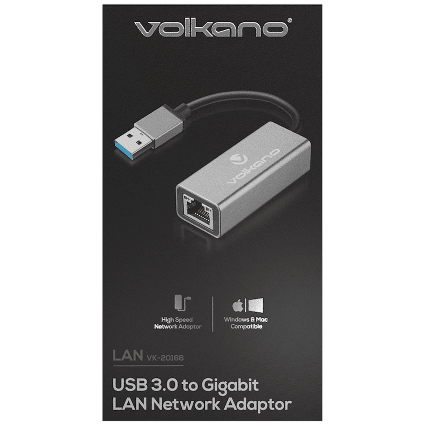 Volkano Lan Series USB 3.0 to Gigabit LAN Network Adaptor