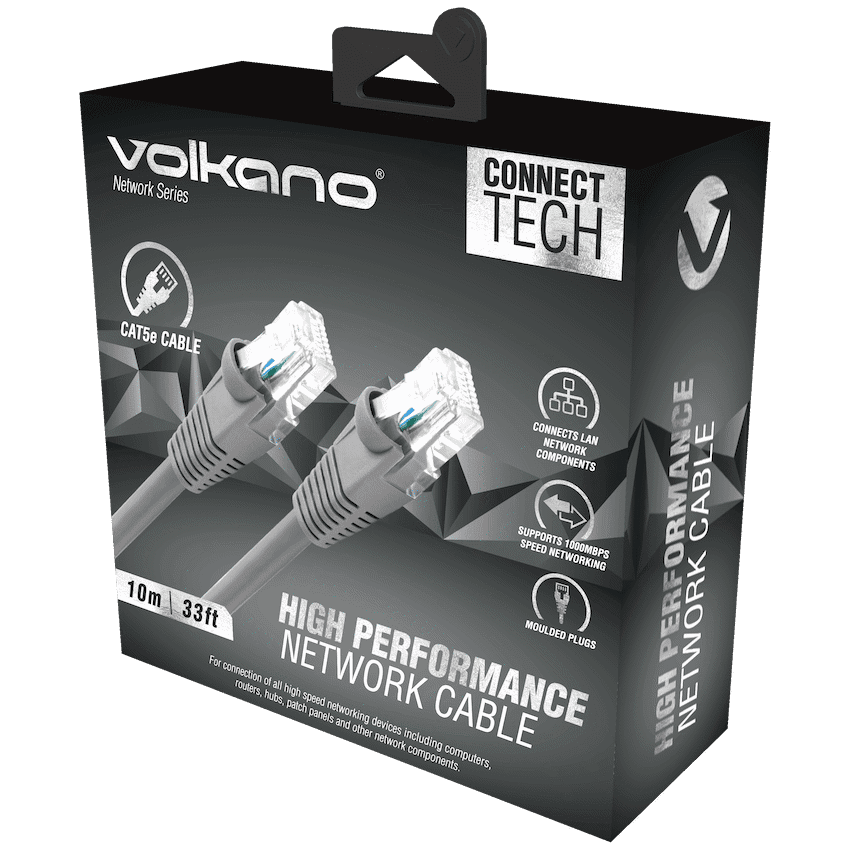 Volkano Network Series RJ-45 Network Cable - CAT5 - 10m