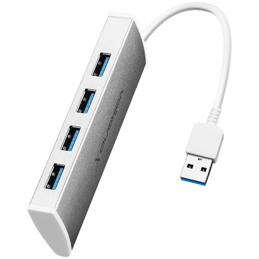 VolkanoX Media Series 4-Port USB Hub with Power Cable