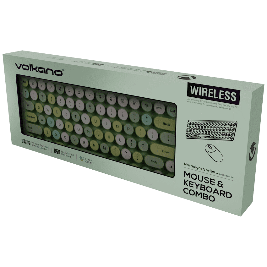 Volkano Paradigm Series Mouse and Keyboard combo - Mint