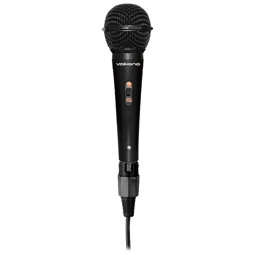 Volkano Ace Series Metal Wired Dynamic Vocal Microphone - Black