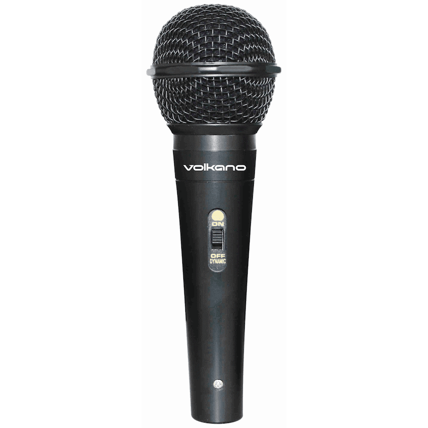 Volkano Ace Series Metal Wired Dynamic Vocal Microphone - Black