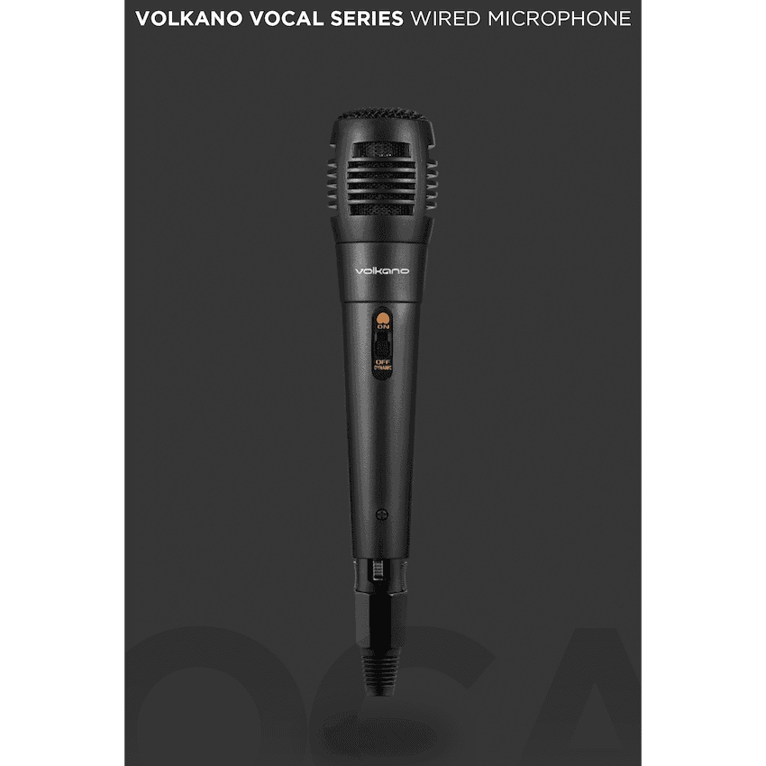 Volkano Vocal Series ABS Wired Microphone - Black