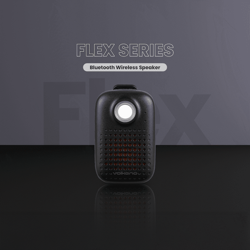 Volkano Flex Bluetooth Wireless Speaker - Black