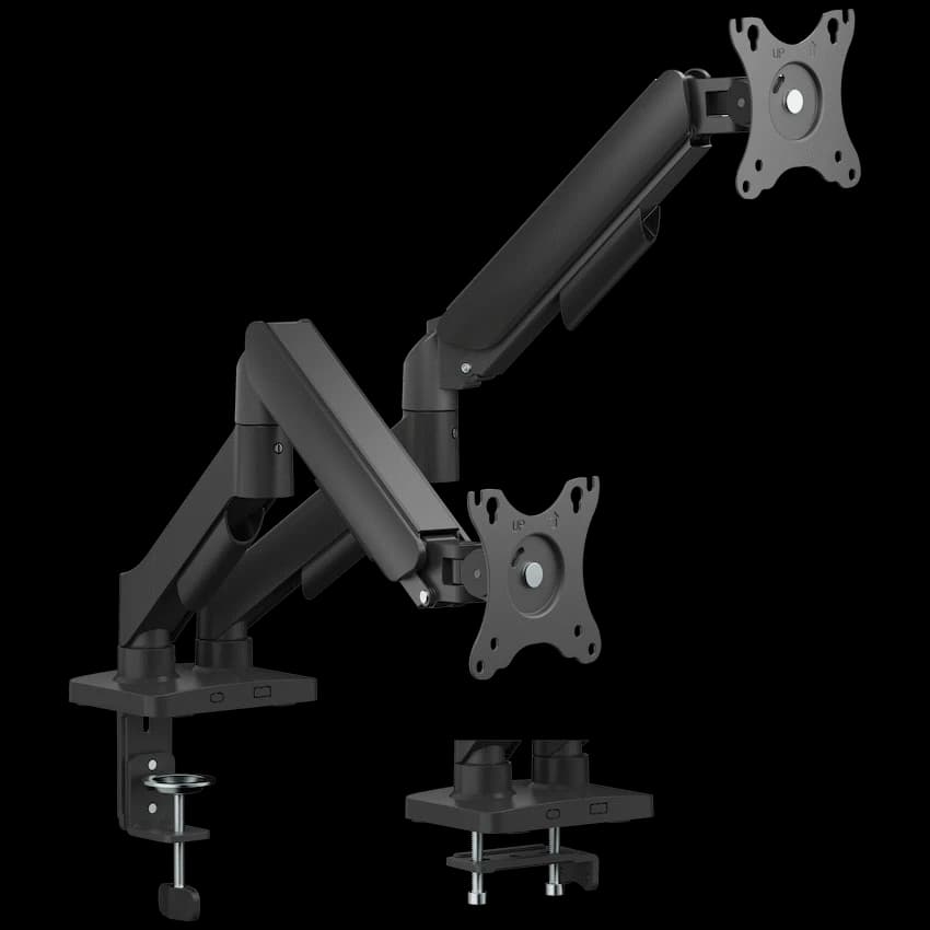 Volkano Steel Series Full Motion Dual Monitor Desk Mount 17" - 32"