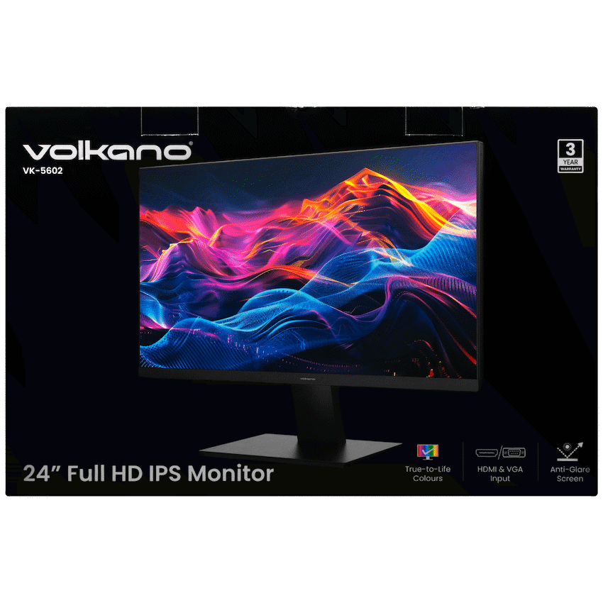 Volkano 24-inch Full HD IPS Monitor with HDMI/VGA, 100 Hz