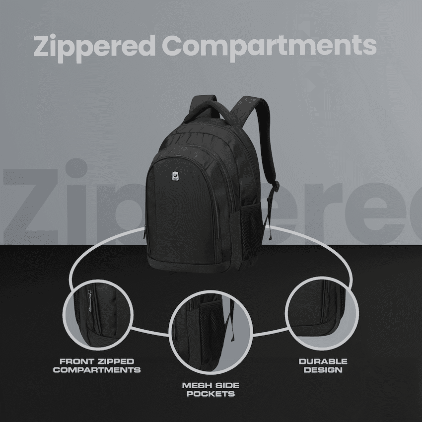 Volkano Stealth 15.6" Laptop Backpack - Black