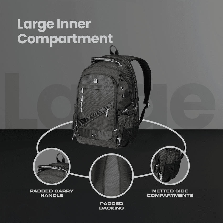 Volkano G-Unit Backpack - Black/Grey/Turquoise
