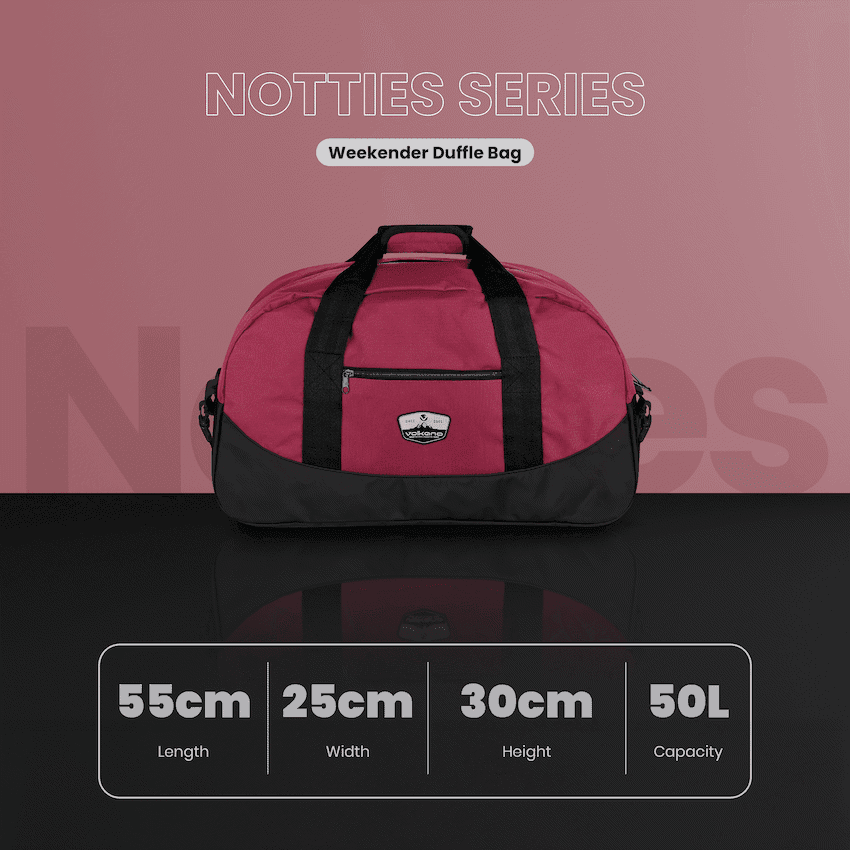 Volkano Notties Weekender Duffle 50l - Red/Black