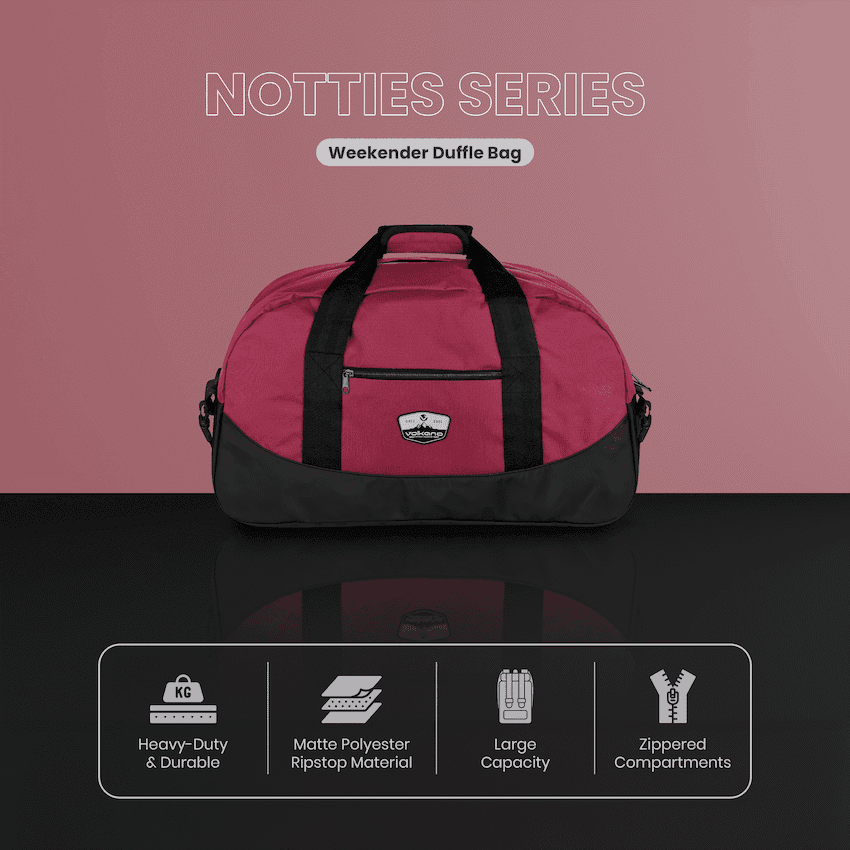 Volkano Notties Weekender Duffle 50l - Red/Black
