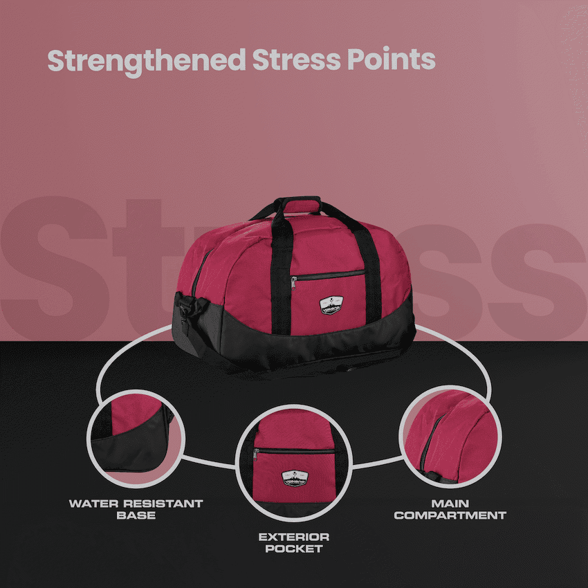 Volkano Notties Weekender Duffle 50l - Red/Black