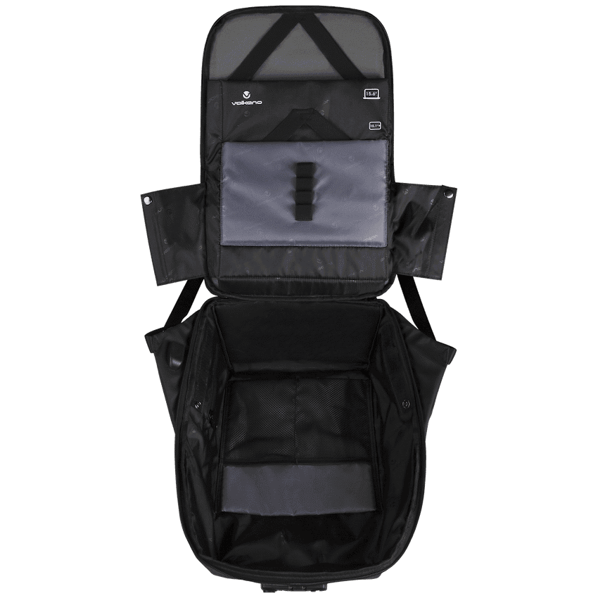 Volkano Smart Deux Laptop Backpack - Black/Charcoal