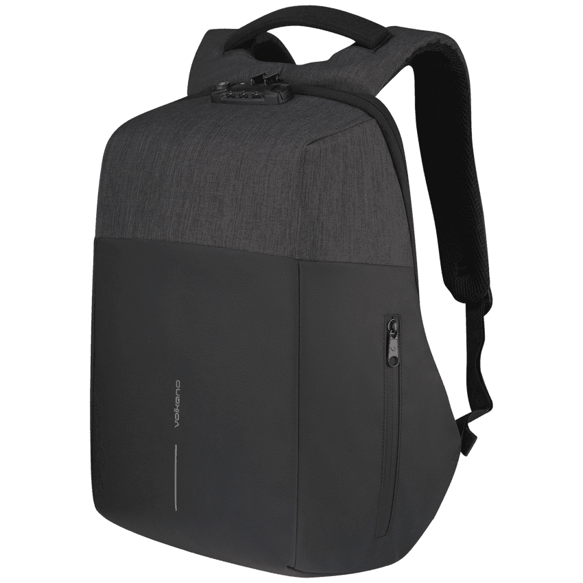 Volkano Smart Deux Laptop Backpack - Black/Charcoal