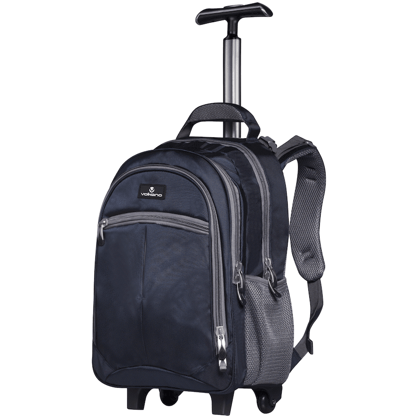Volkano Orthopaedic Trolley Backpack 35l - Navy/Grey