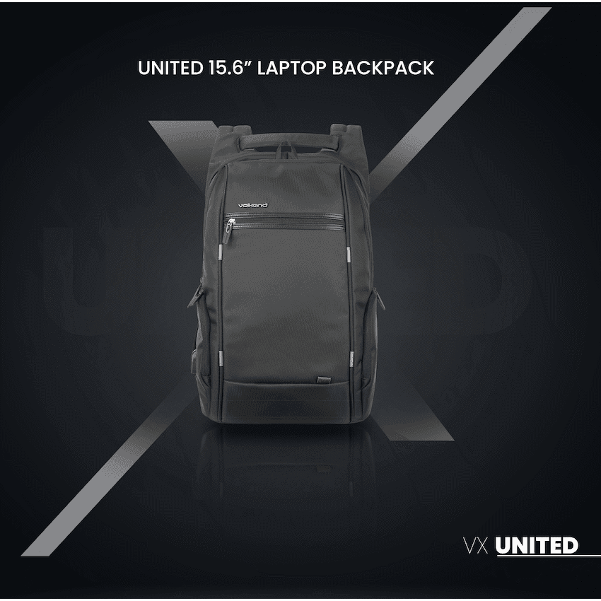 VolkanoX United 15.6" Laptop Backpack - Black