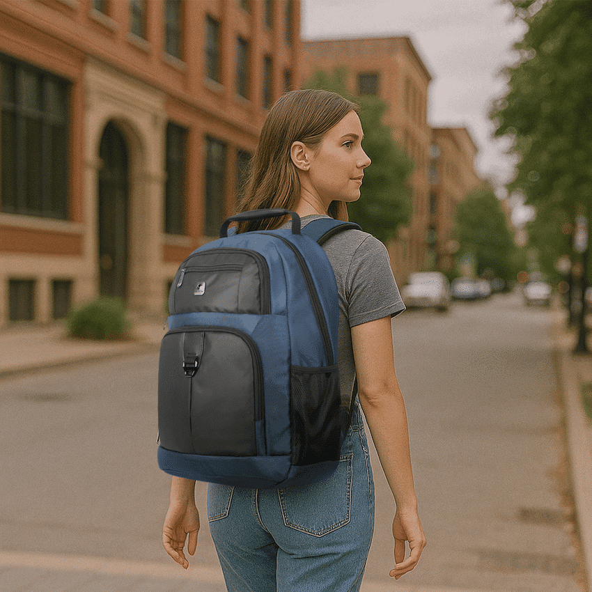 Volkano Franklin 15.6" Laptop Backpack - Navy/Black