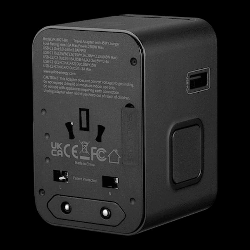 Volkano Jetsetter series 45W PD Travel Adaptor