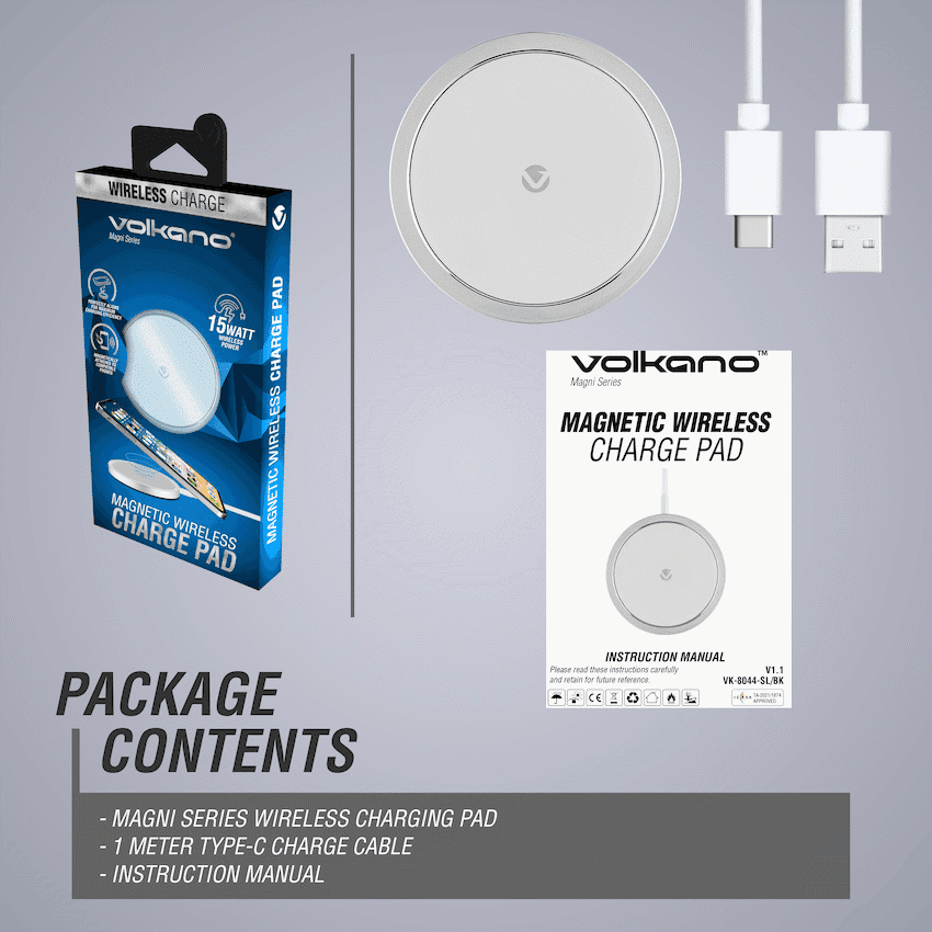 Volkano Magni Series MagSafe Wireless Charge Pad