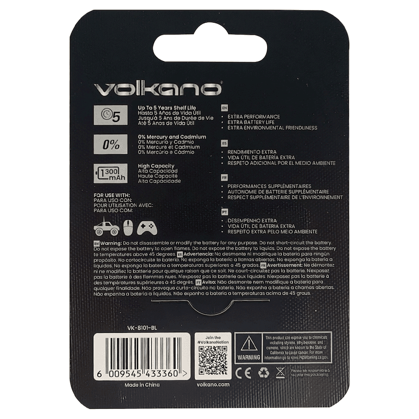 Volkano Extra series Alkaline Batteries AAA pack of 4