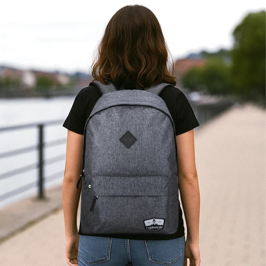 Volkano Distinct 15.6 Laptop Backpack - Grey Melange