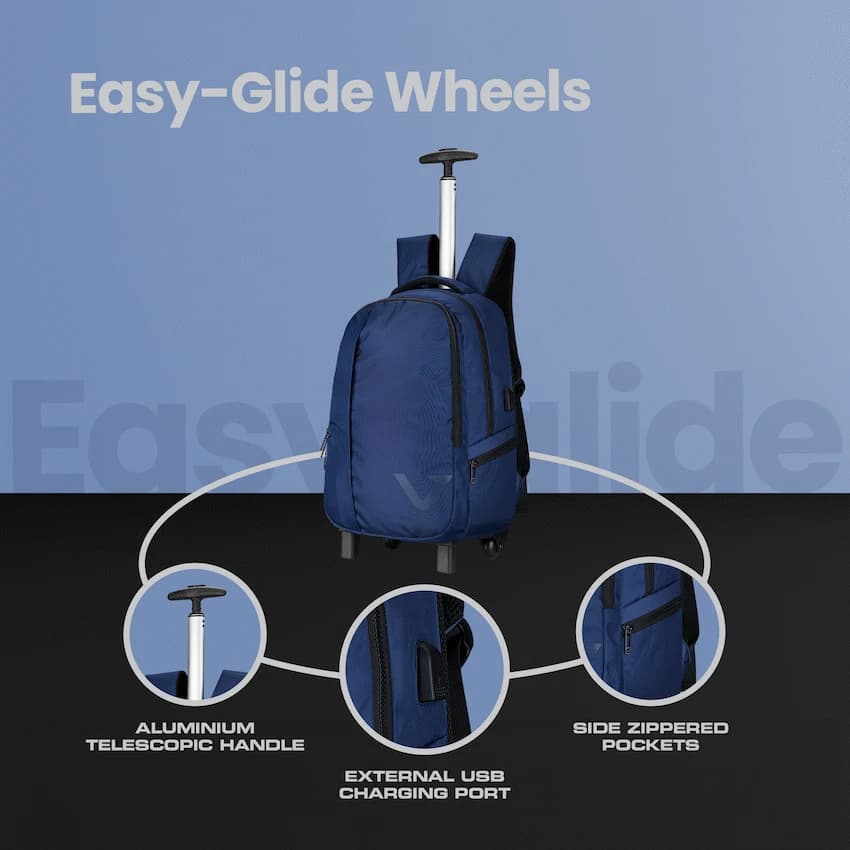 Volkano Midtown Trolley Backpack - Navy