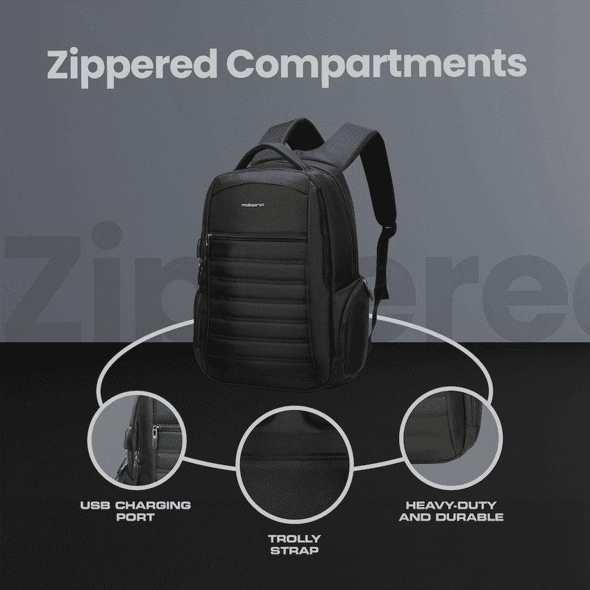 Volkano Boston 15.6" Laptop Backpack - Black