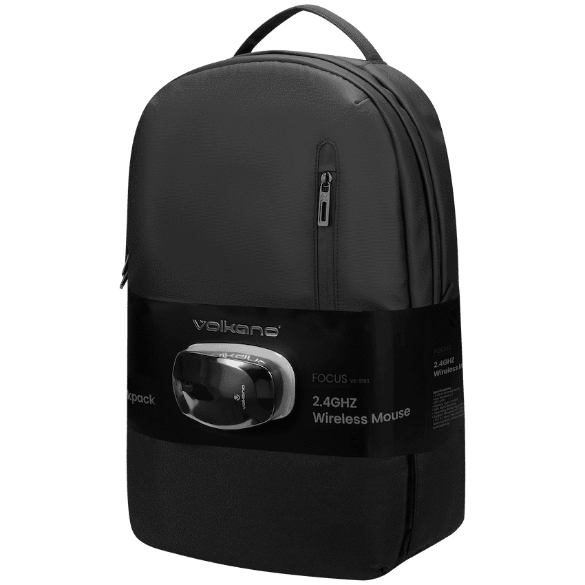 Volkano Focus Series 15.6" Laptop Backpack and Wireless Mouse