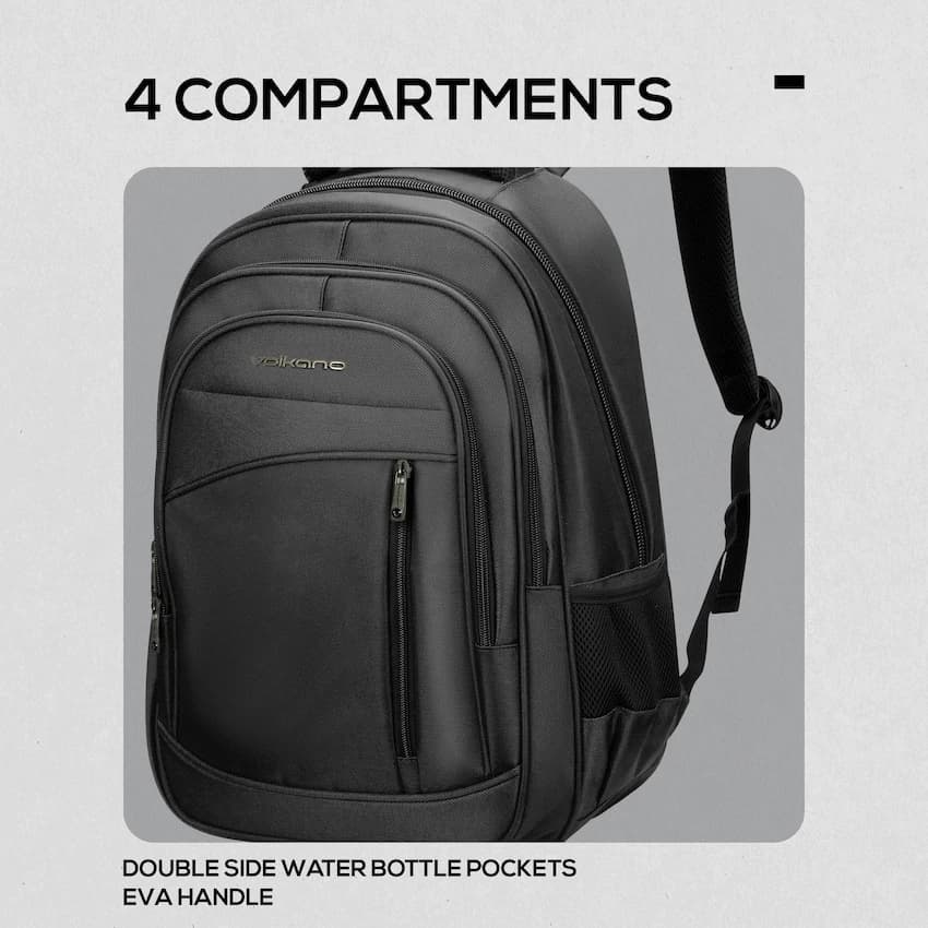 Volkano Spectre 15.6" Laptop Backpack - Black