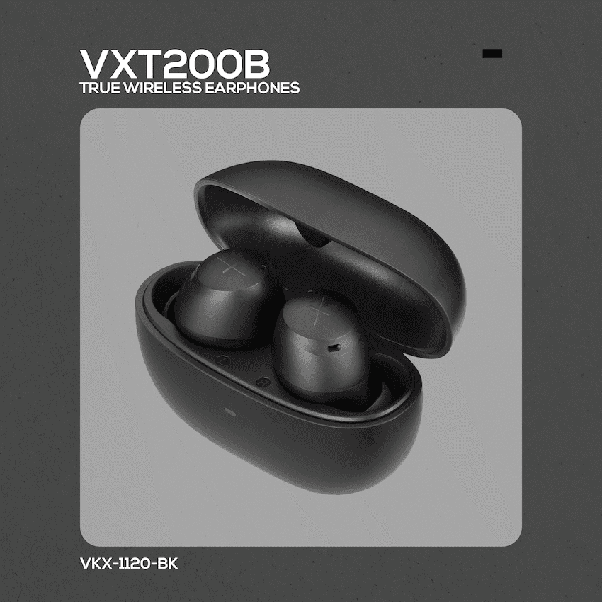 Volkano X VXT200B True Wireless Earphones with Hybrid Active Noise Cancelling