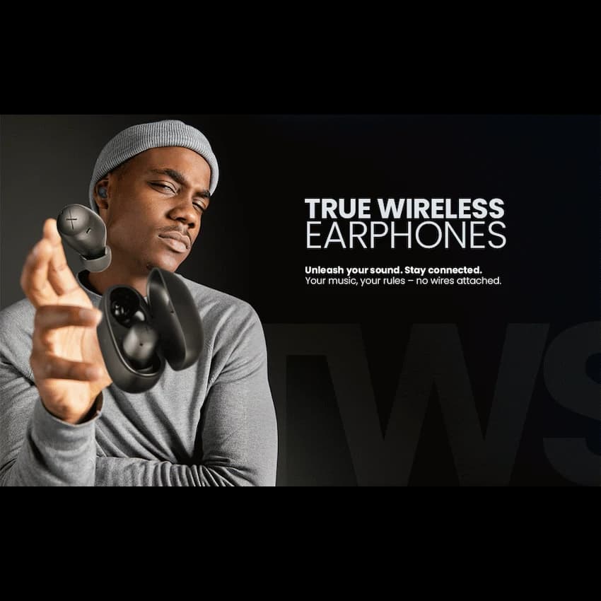 Volkano X VXT200B True Wireless Earphones with Hybrid Active Noise Cancelling