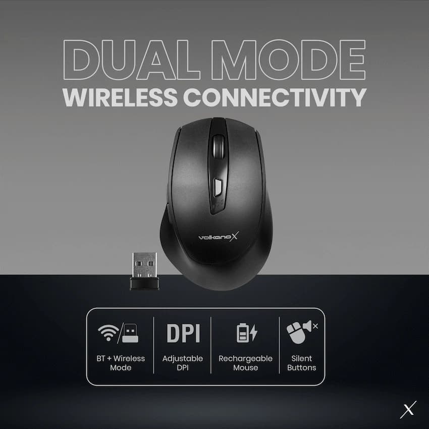 VolkanoX Lithium Bluetooth Wireless Mouse