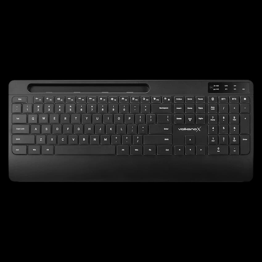 VolkanoX Gem Bluetooth Wireless Keyboard and Mouse - Black
