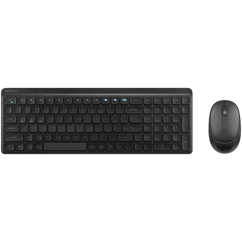 VolkanoX Scorch Bluetooth Wireless Keyboard and Mouse Combo - Graphite