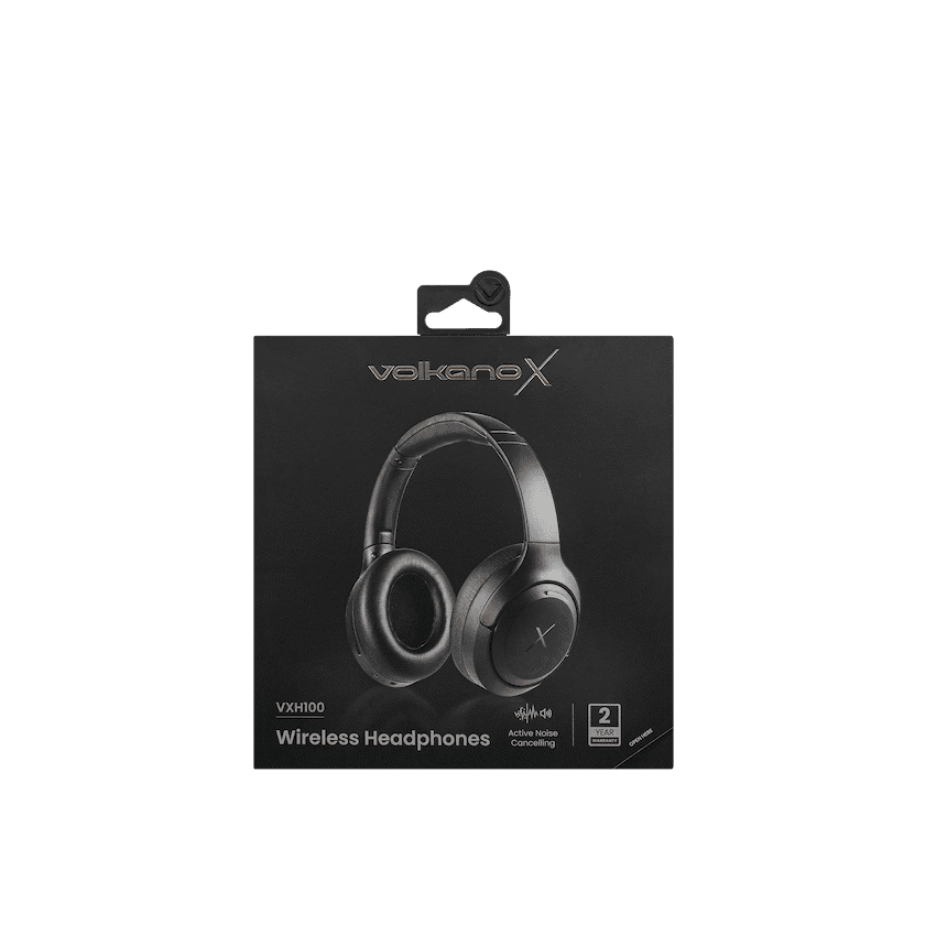 VolkanoX VXH100 Bluetooth Headphones with ANC  - Black