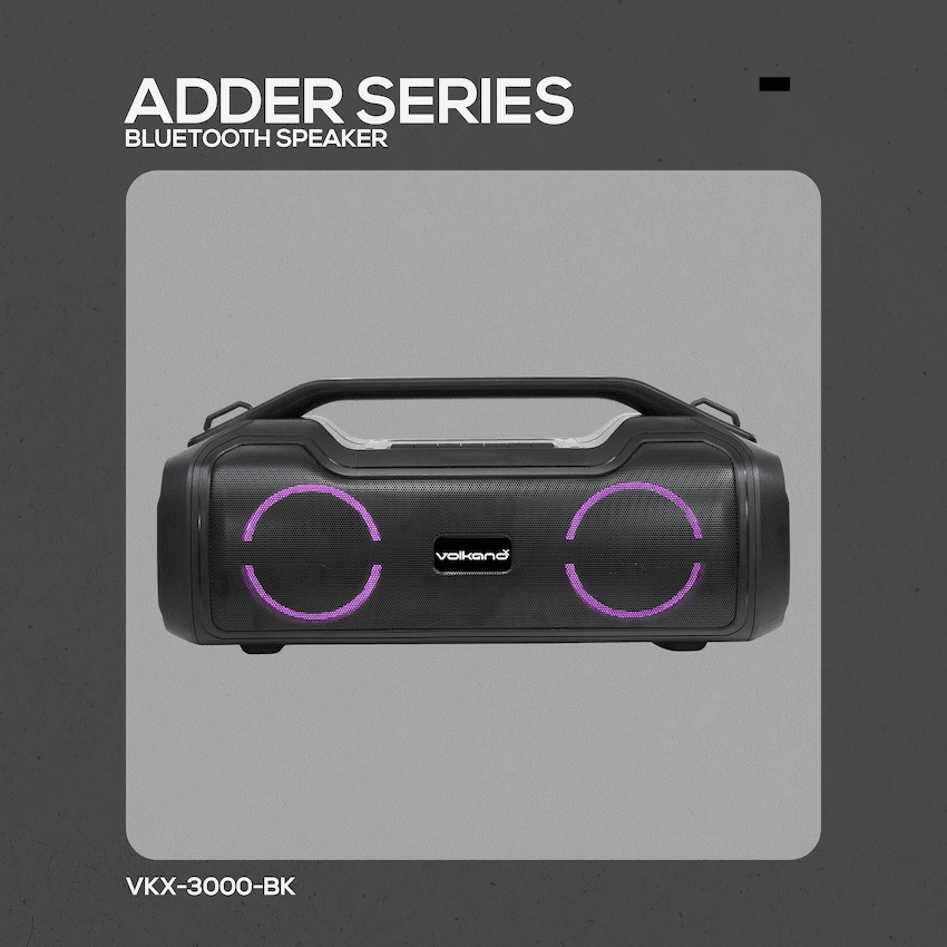 VolkanoX Adder Series Bluetooth Speaker - Black