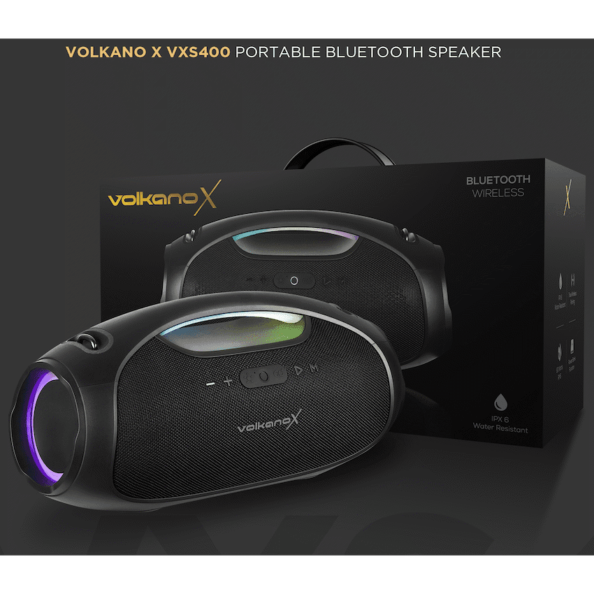 VolkanoX VXS400 Portable Bluetooth Speaker - Black