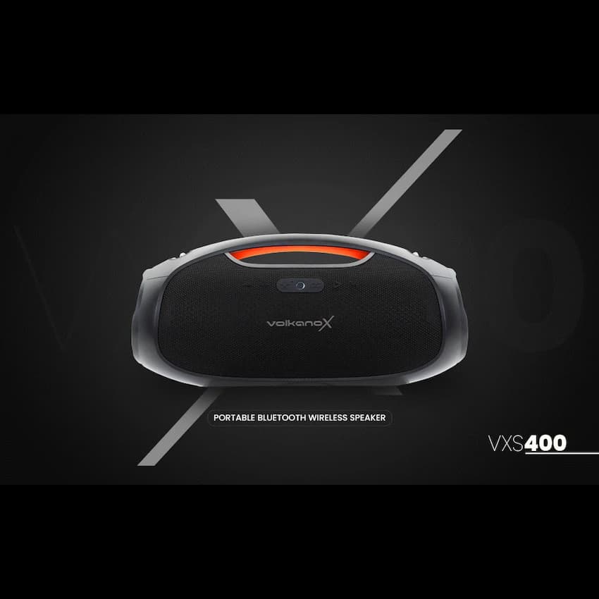 VolkanoX VXS400 Portable Bluetooth Speaker - Black