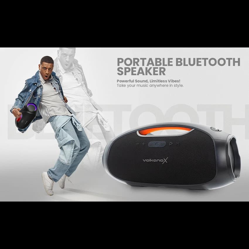 VolkanoX VXS400 Portable Bluetooth Speaker - Black