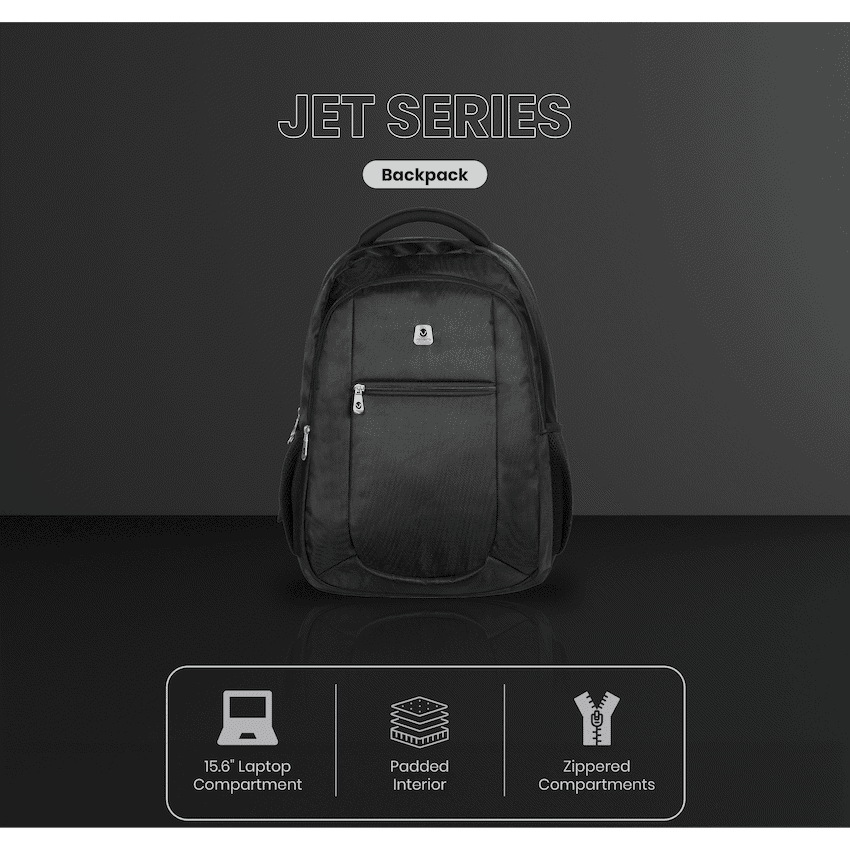 Volkano Jet Backpack 15.6" - Black