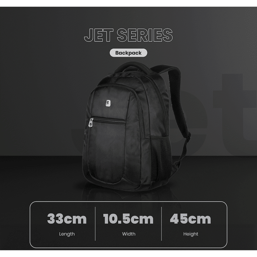 Volkano Jet Backpack 15.6" - Black